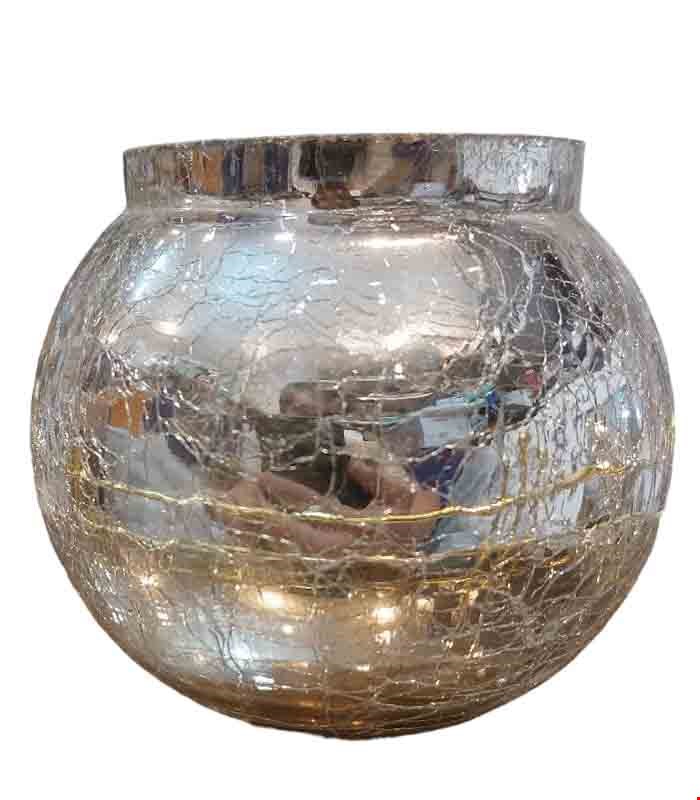 گلدان توپی نقره ای