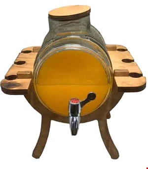 کلمن بشکه پایه چوبی